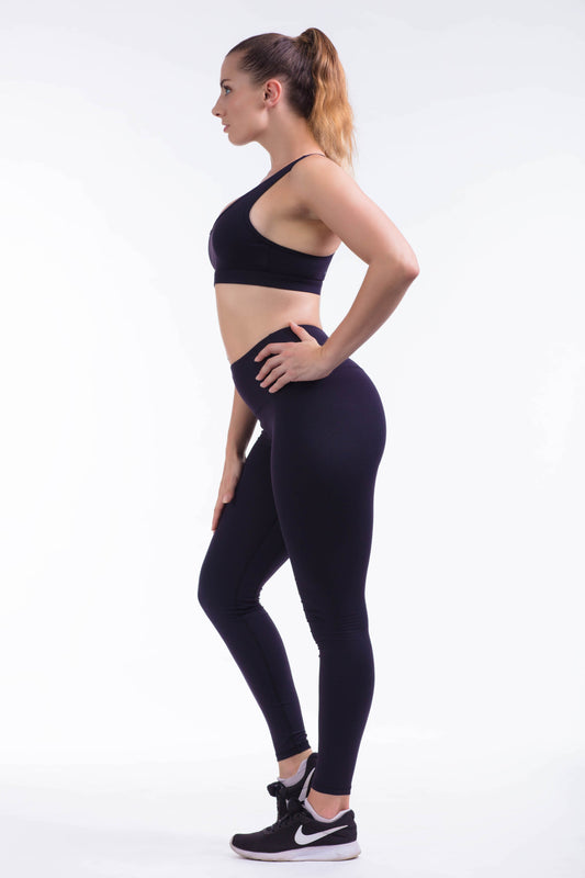 BARE IN MIND LEGGINGS - BLACK - hustletics.com