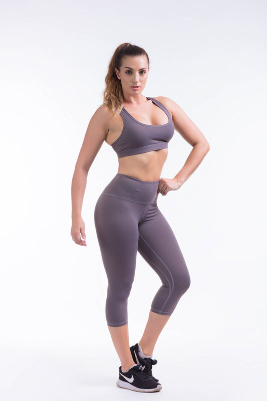 BARE IN MIND CROP 19" - GREY - hustletics.com