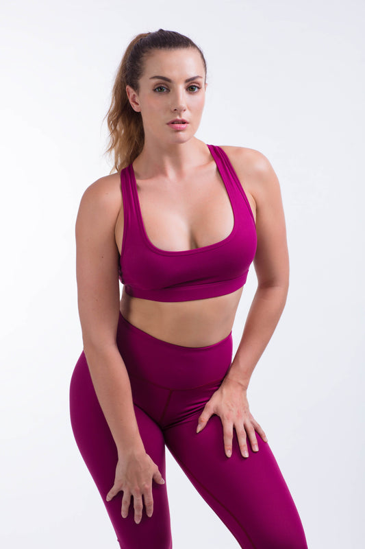 BARE IN MIND BRA - MAGENTA - hustletics.com