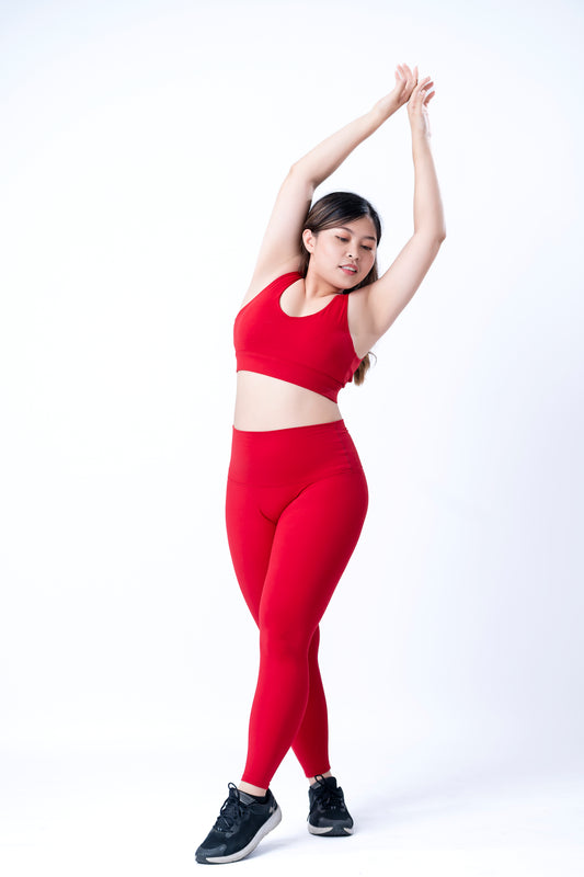 LIMITLESS LEGGINGS - CRIMSON RED
