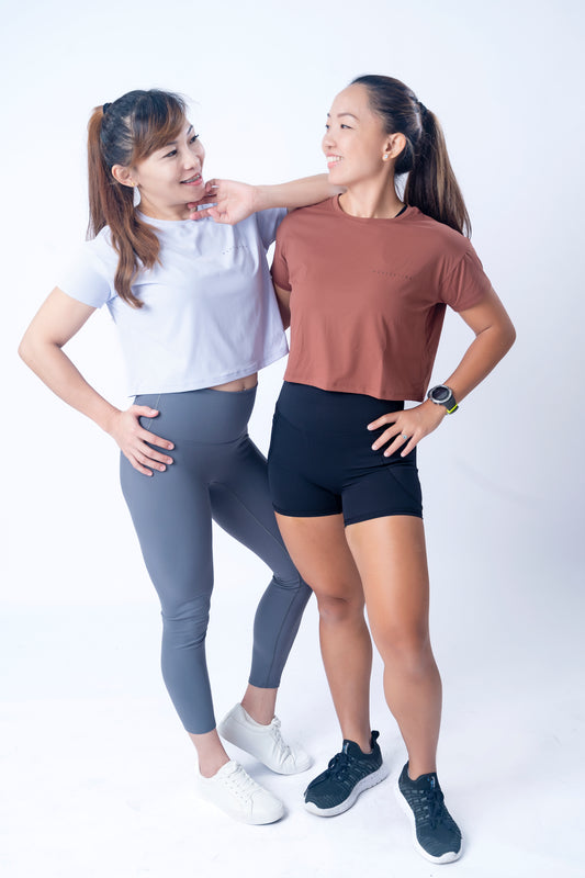 EVERYDAY CROPPED TEE - POWDER BLUE